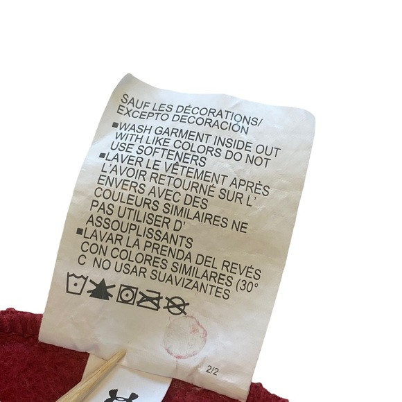 Burgundy UNDER ARMOUR Pullover Hoodie With Front Pouch - Men’s XXL / 2XL - Picture 9 of 12